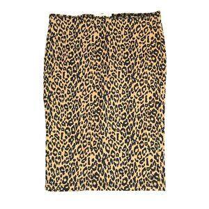Leopard Print Pencil Skirt Large Knee-Length Mob Wife animal print Glam